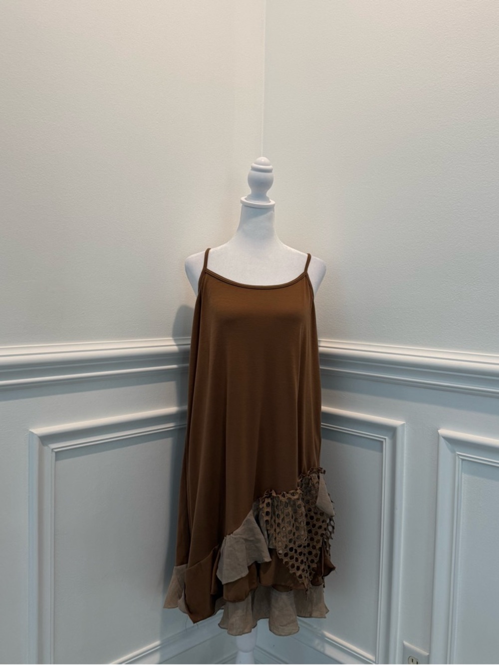 Fairycore Layered Patchwork Slip Dress
